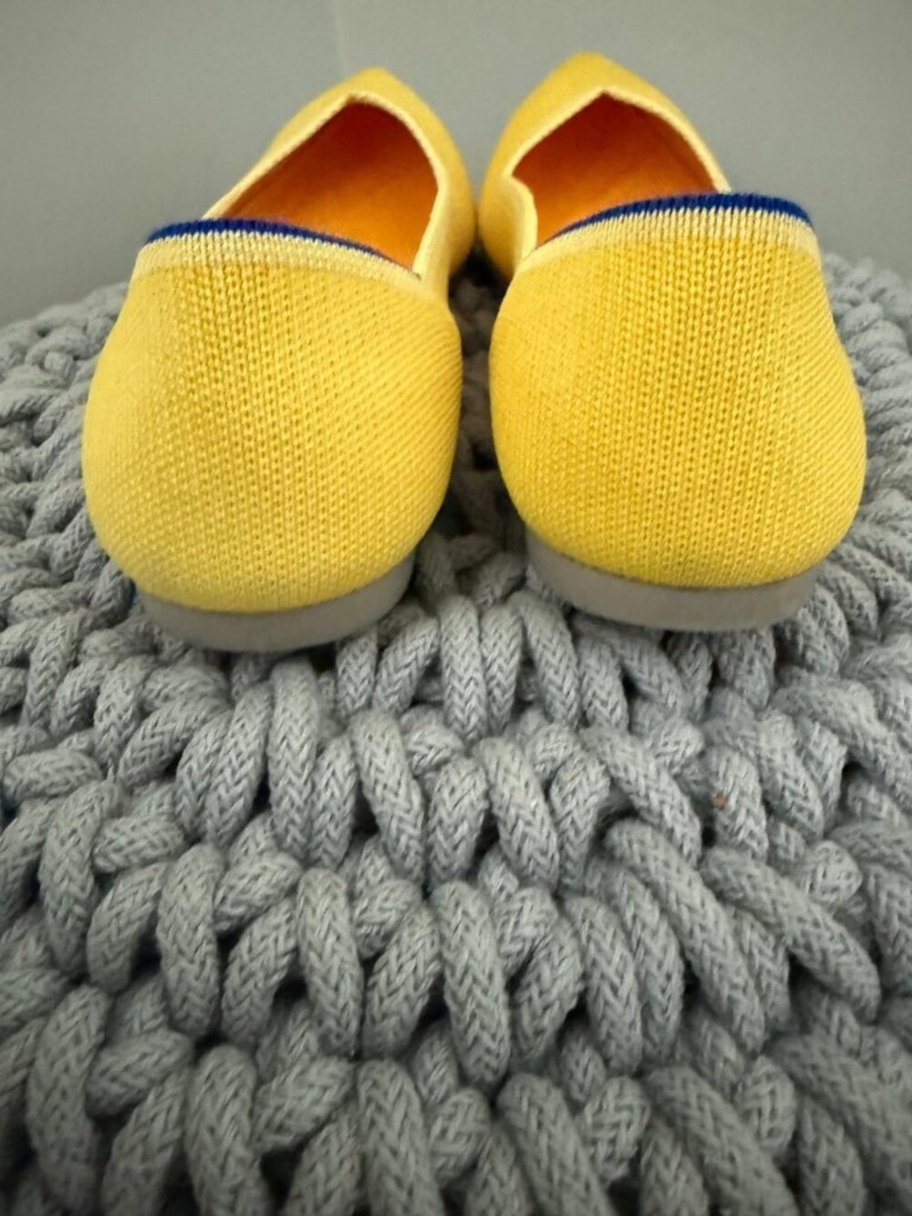 Rothy’s The Point II Size 9 flats light yellow excellent condition - Picture 7 of 8